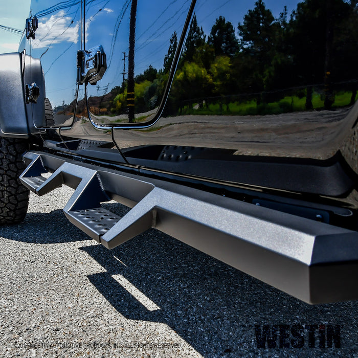 Westin 56-14165 HDX Drop Nerf Step Bars; Textured Black; Steel; - Truck Part Superstore