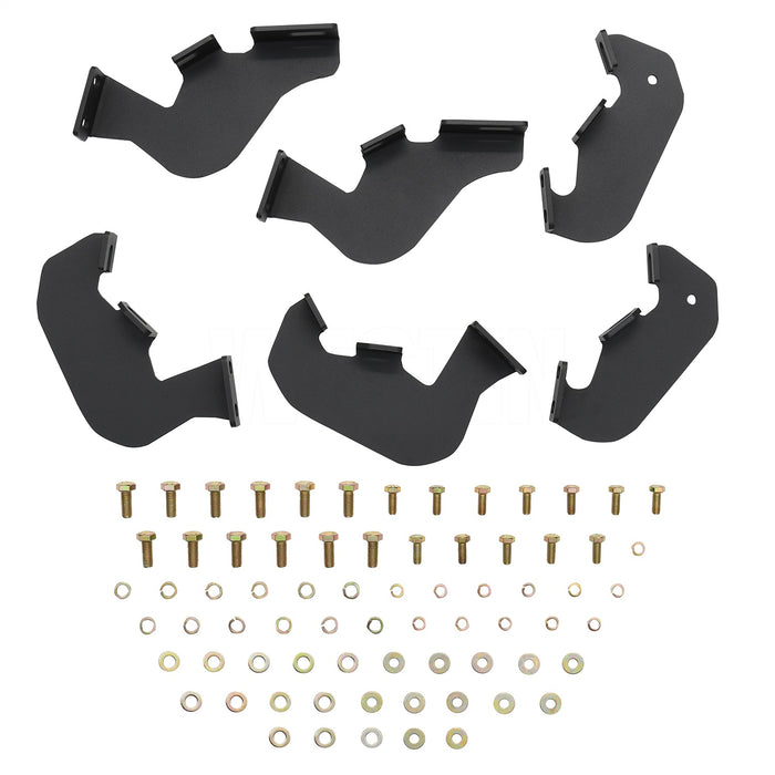 Westin 56-14195 HDX Drop Nerf Step Bars; Textured Black Powder Coated Steel; Mount Kit Included; - Truck Part Superstore