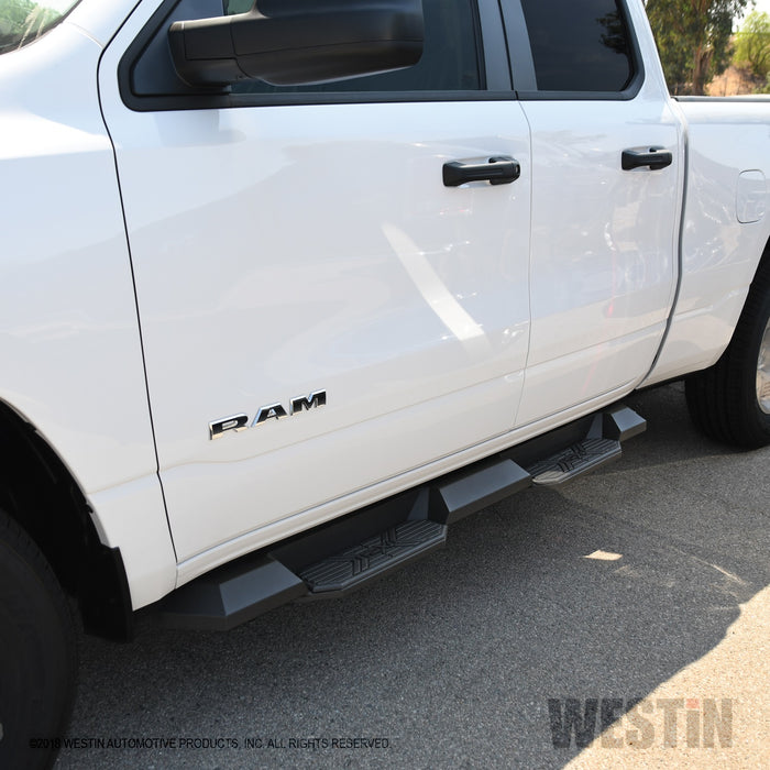 Westin 56-24095 HDX Drop Nerf Step Bars; Textured Black; For Quad Cab; - Truck Part Superstore