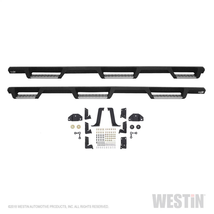 Westin 56-5340152 HDX Stainless Drop Wheel To Wheel Nerf Step Bars; Textured Black; - Truck Part Superstore