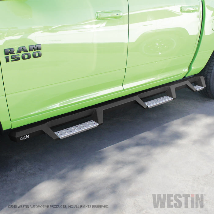 Westin 56-5343152 HDX Stainless Drop Wheel To Wheel Nerf Step Bars; Textured Black; - Truck Part Superstore