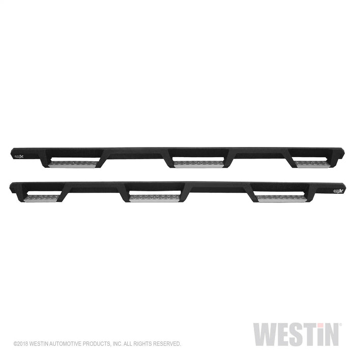 Westin 56-5343352 HDX Stainless Drop Wheel To Wheel Nerf Step Bars; Textured Black; - Truck Part Superstore