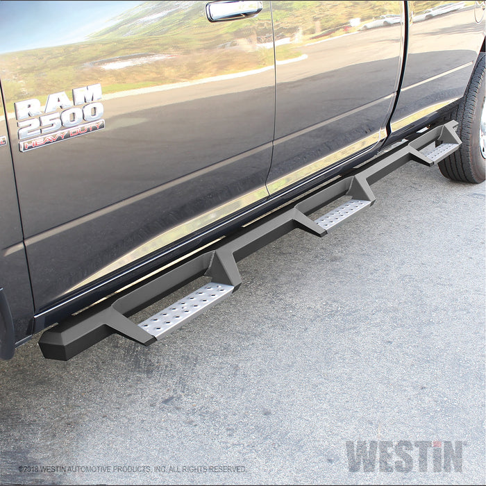 Westin 56-5343352 HDX Stainless Drop Wheel To Wheel Nerf Step Bars; Textured Black; - Truck Part Superstore