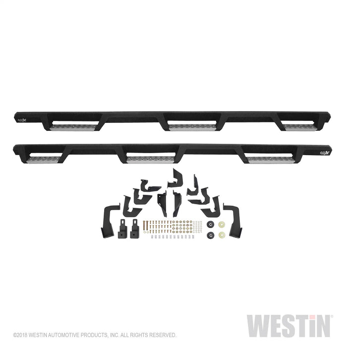Westin 56-5345652 HDX Stainless Drop Wheel To Wheel Nerf Step Bars; Textured Black; - Truck Part Superstore