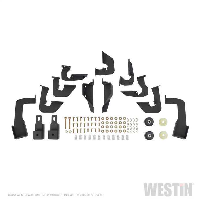 Westin 56-5345652 HDX Stainless Drop Wheel To Wheel Nerf Step Bars; Textured Black; - Truck Part Superstore