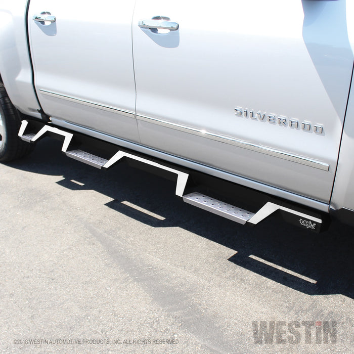 Westin 56-5345652 HDX Stainless Drop Wheel To Wheel Nerf Step Bars; Textured Black; - Truck Part Superstore