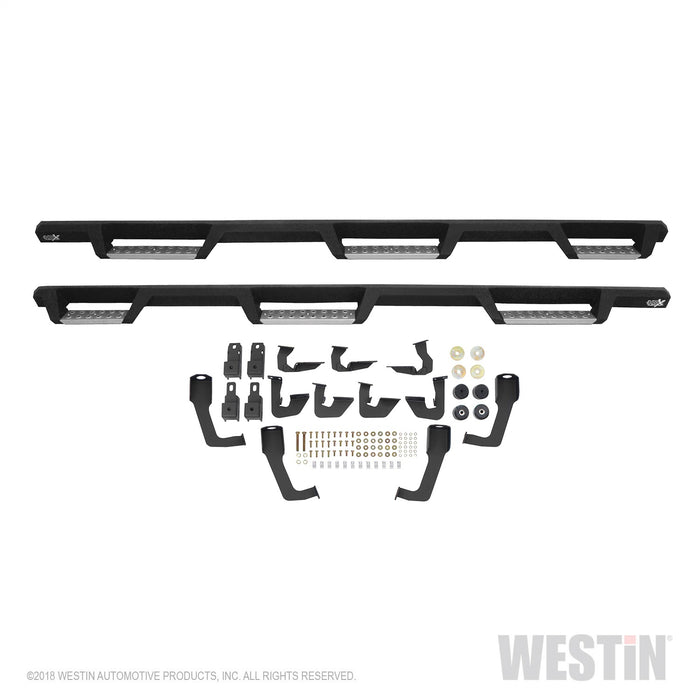 Westin 56-5345752 HDX Stainless Drop Wheel To Wheel Nerf Step Bars; Textured Black; - Truck Part Superstore