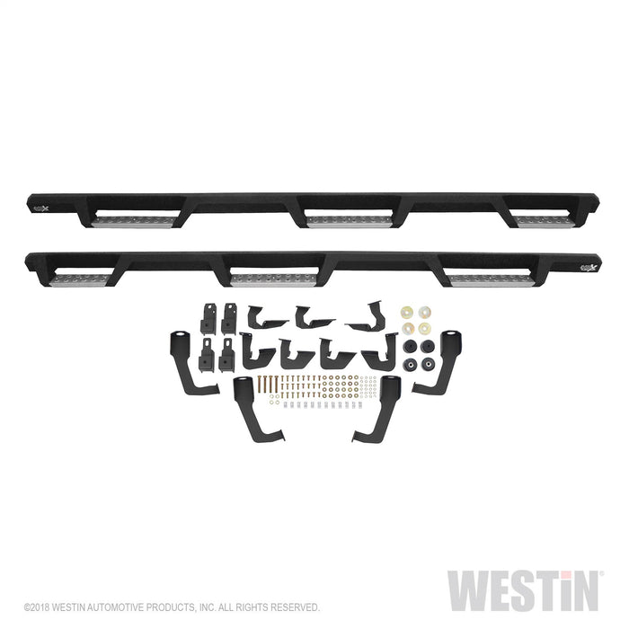 Westin 56-5345852 HDX Stainless Drop Wheel To Wheel Nerf Step Bars; Textured Black; - Truck Part Superstore