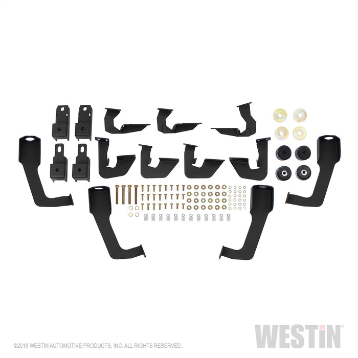 Westin 56-5345852 HDX Stainless Drop Wheel To Wheel Nerf Step Bars; Textured Black; - Truck Part Superstore