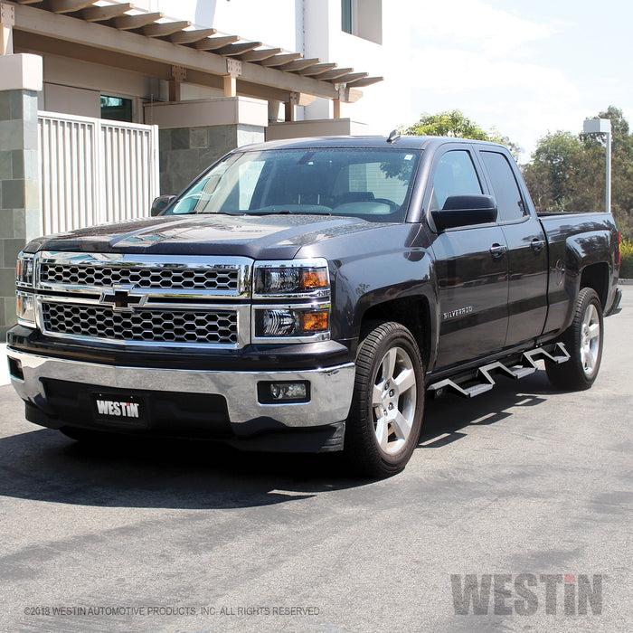 Westin 56-5345952 HDX Stainless Drop Wheel To Wheel Nerf Step Bars - Truck Part Superstore