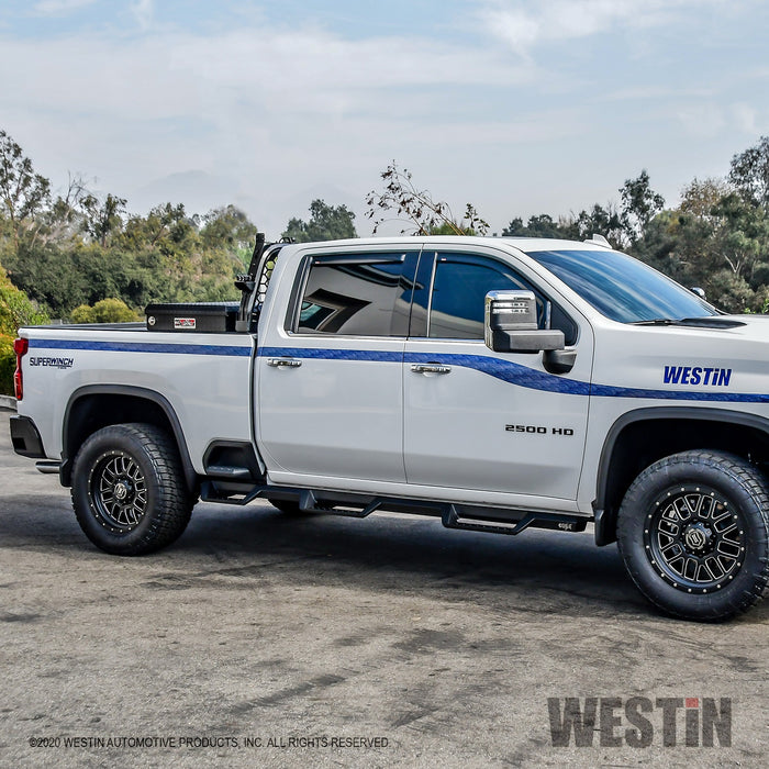 Westin 56-534765 HDX Drop Nerf Step Bars; Steel; Textured Black; - Truck Part Superstore