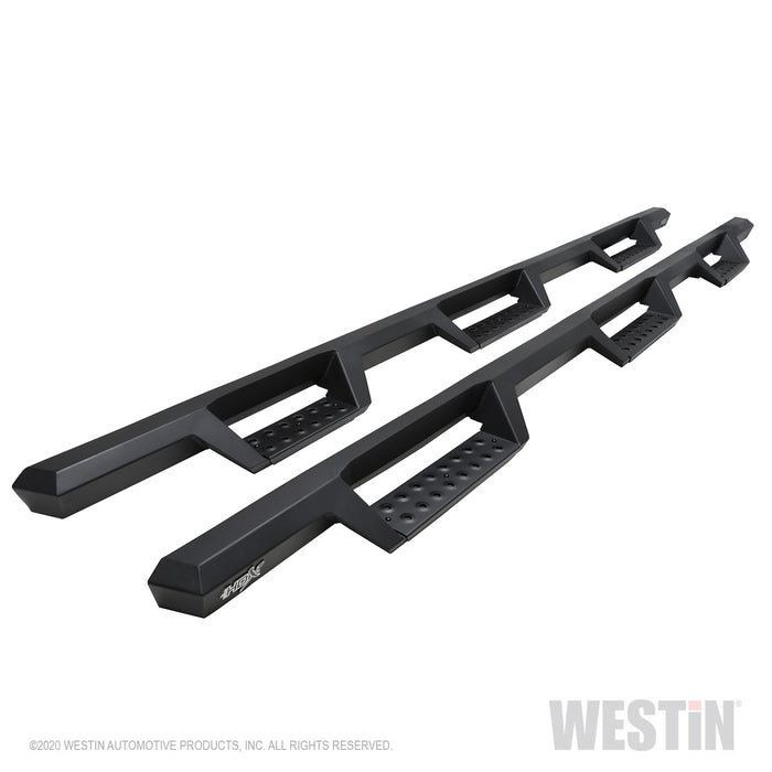Westin 56-534775 HDX Drop Wheel to Wheel Nerf Step Bars; Steel; Textured Black; - Truck Part Superstore