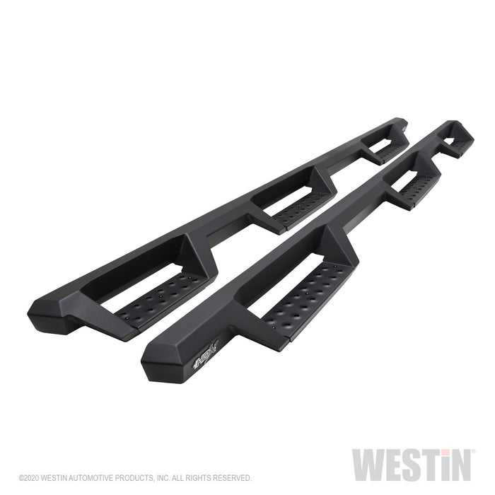 Westin 56-534785 HDX Drop Wheel to Wheel Nerf Step Bars; Textured Black; - Truck Part Superstore