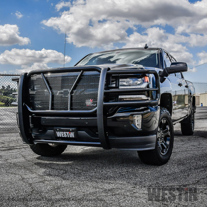 Westin 57-3875 HDX Grille Guard; 2 in. Dia.; Black Steel; - Truck Part Superstore