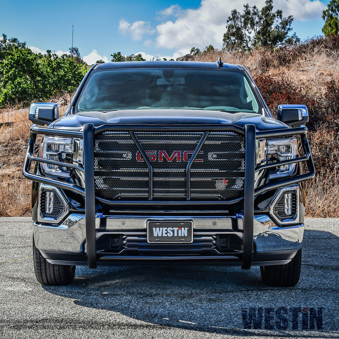 Westin 57-3965 HDX Grille Guard; 2 in. Dia.; Black Steel; - Truck Part Superstore