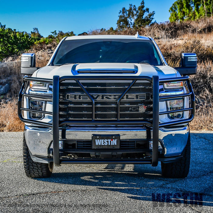 Westin 57-3995 HDX Grille Guard; 2 in. Dia.; Black Steel; - Truck Part Superstore
