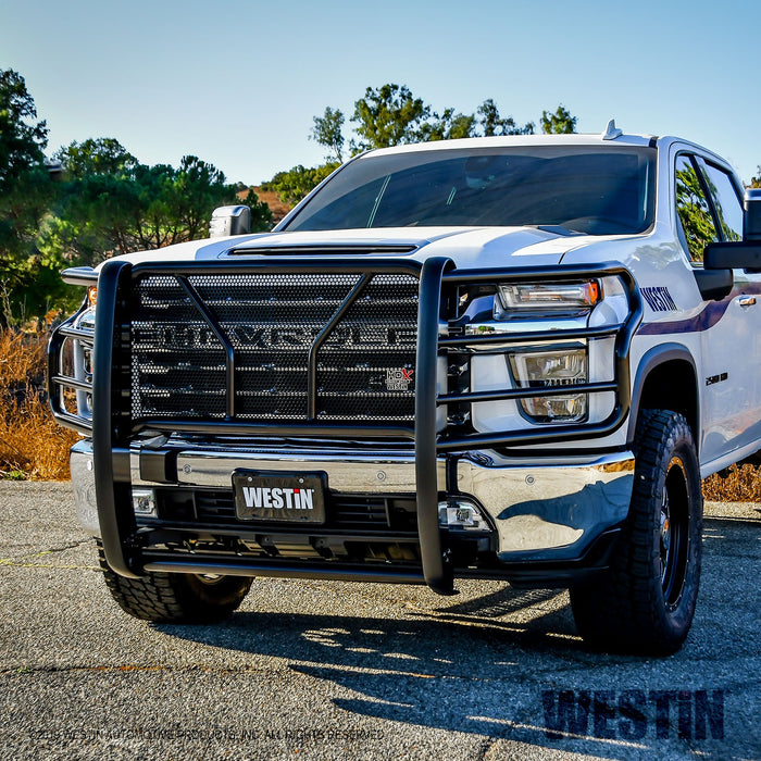 Westin 57-3995 HDX Grille Guard; 2 in. Dia.; Black Steel; - Truck Part Superstore