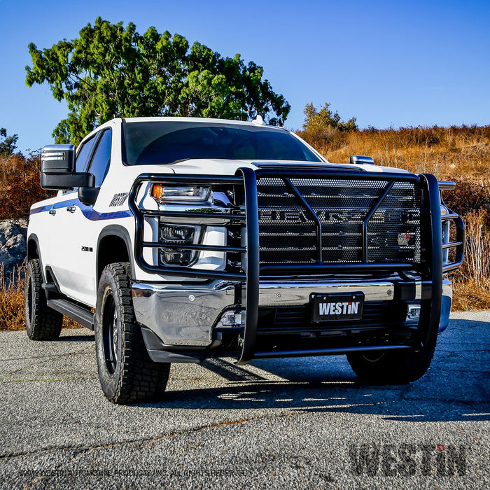 Westin 57-3995 HDX Grille Guard; 2 in. Dia.; Black Steel; - Truck Part Superstore