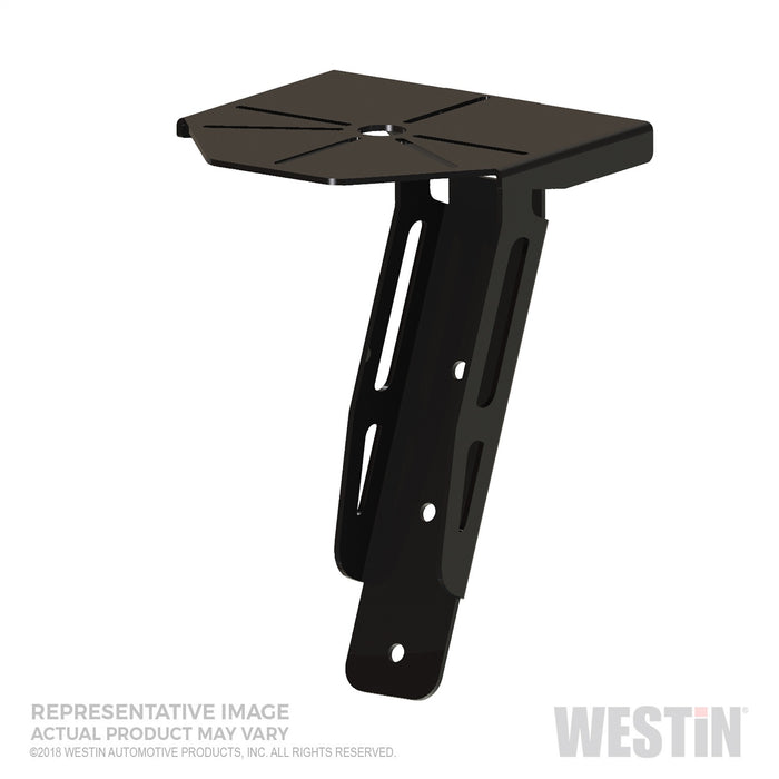 Westin 57-89055 HLR Beacon Light Mount; Vertical Adjustability; Small; Black; - Truck Part Superstore