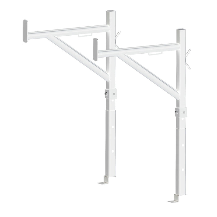 Westin 57-9013 HD Ladder Rack; Incl. 30 in. Velcro Support Strap; Set Of 2; White; - Truck Part Superstore