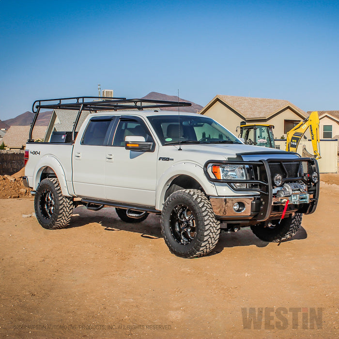 Westin 57-92505 HDX Winch Mount Grille Guard; Steel; Black Finish; - Truck Part Superstore