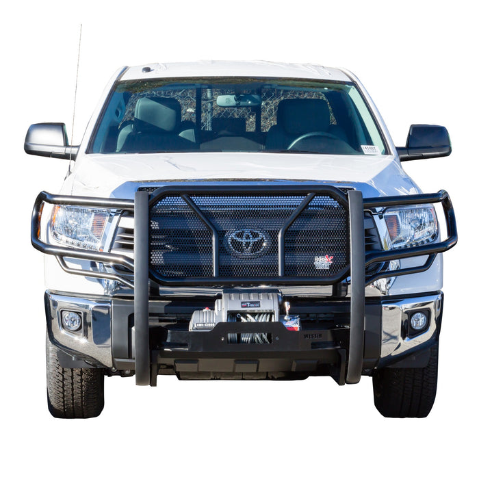 Westin 57-93705 HDX Winch Mount Grille Guard; Steel; Black Finish; - Truck Part Superstore