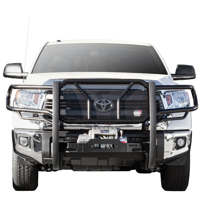 Westin 57-93705 HDX Winch Mount Grille Guard; Steel; Black Finish; - Truck Part Superstore