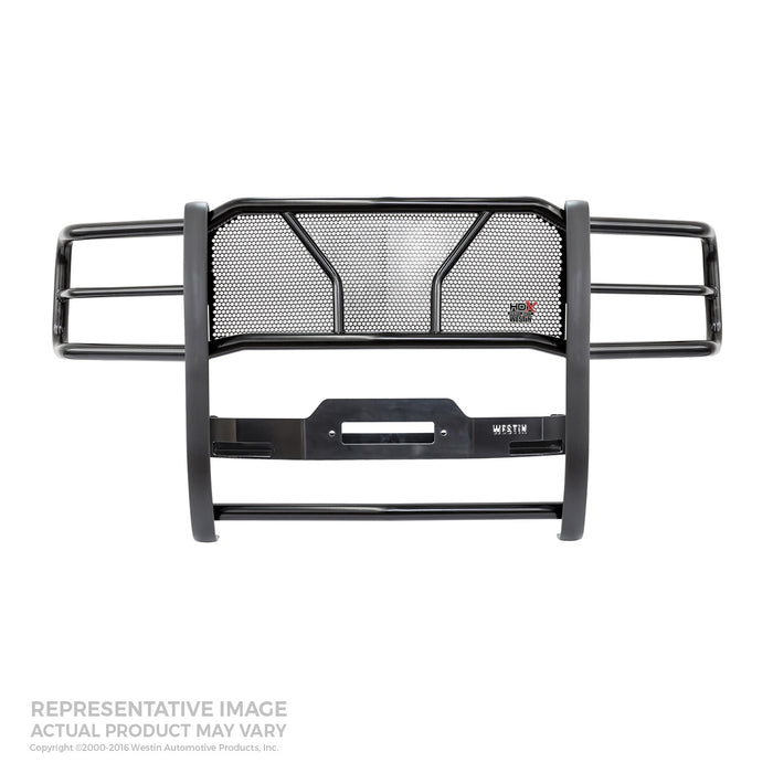 Westin 57-93905 HDX Winch Mount Grille Guard; Steel; Black Finish; - Truck Part Superstore