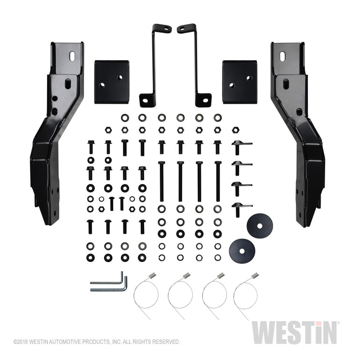 Westin 57-93950 HDX Winch Mount Grille Guard; Stainless Steel; - Truck Part Superstore