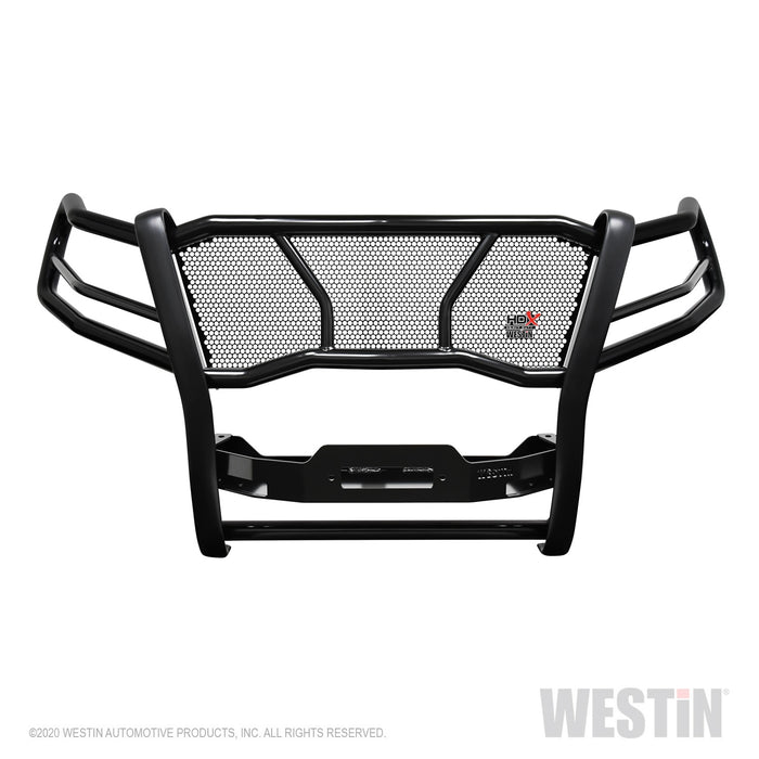 Westin 57-93985 HDX Winch Mount Grille Guard; Black; Steel; - Truck Part Superstore