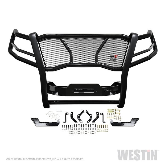 Westin 57-93985 HDX Winch Mount Grille Guard; Black; Steel; - Truck Part Superstore