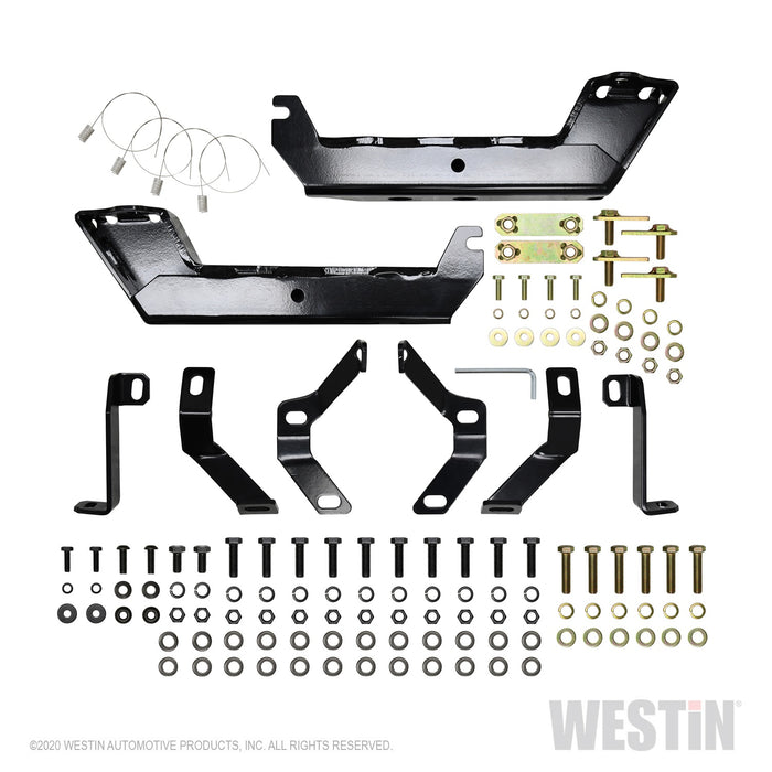 Westin 57-93985 HDX Winch Mount Grille Guard; Black; Steel; - Truck Part Superstore