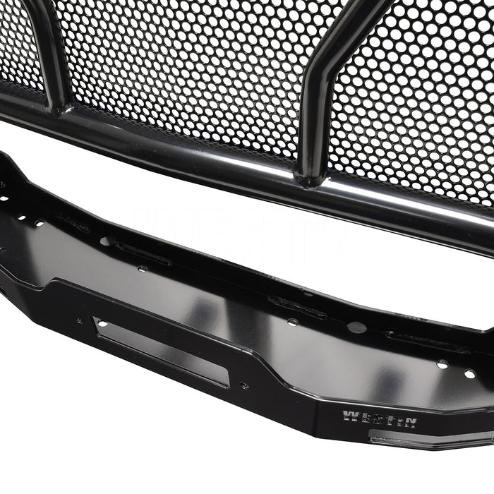 Westin 57-94015 HDX Winch Mount Grille Guard; Black; Steel; - Truck Part Superstore