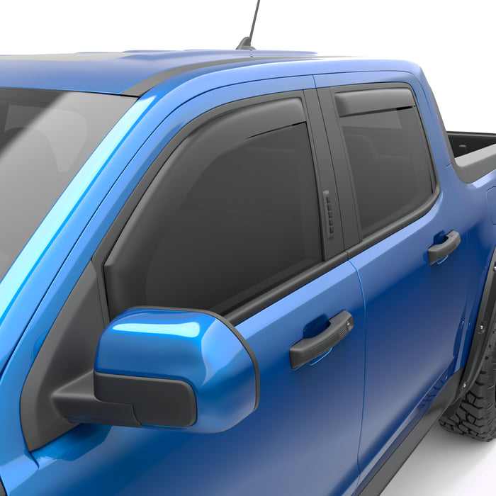 EGR 573595 EGR In Channel Style Black Window Visor - proudly made in the USA. - Truck Part Superstore