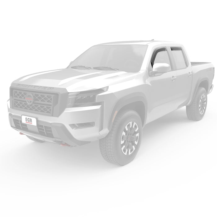 EGR 576041 EGR In Channel Style Dark Smoke Window Visor - proudly made in the USA. - Truck Part Superstore