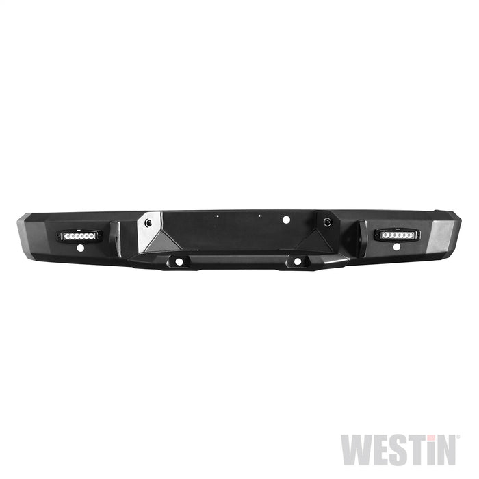 Westin 58-241705S HDX Rear Bumper; Textured Black w/Sensors; - Truck Part Superstore