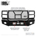 Westin 58-31105 HDX Bandit Front Bumper; Textured Black; - Truck Part Superstore