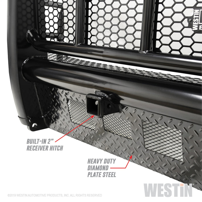 Westin 58-31105 HDX Bandit Front Bumper; Textured Black; - Truck Part Superstore