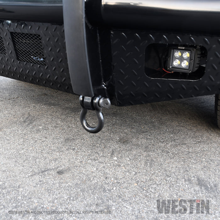 Westin 58-31105 HDX Bandit Front Bumper; Textured Black; - Truck Part Superstore