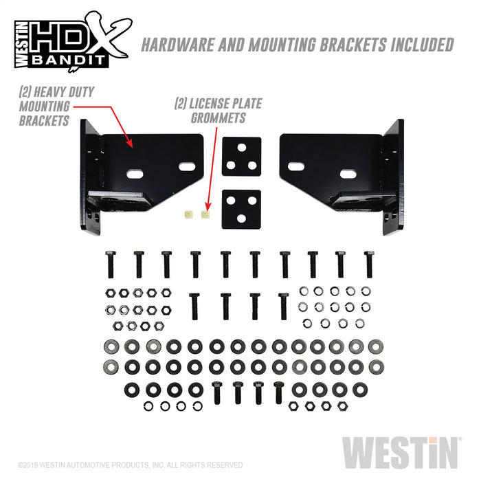 Westin 58-31115 HDX Bandit Front Bumper; Textured Black; - Truck Part Superstore