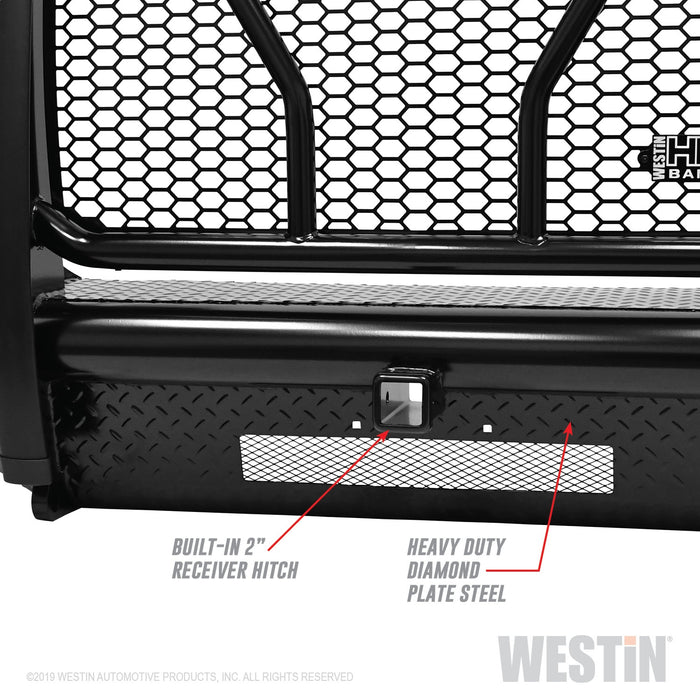 Westin 58-31115 HDX Bandit Front Bumper; Textured Black; - Truck Part Superstore