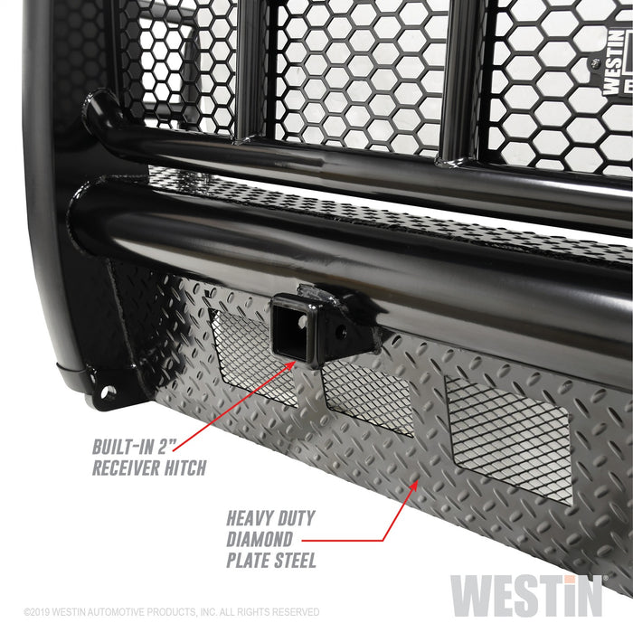 Westin 58-31125 HDX Bandit Front Bumper; Textured Black; - Truck Part Superstore