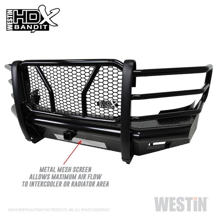 Westin 58-31145 HDX Bandit Front Bumper; Textured Black; - Truck Part Superstore