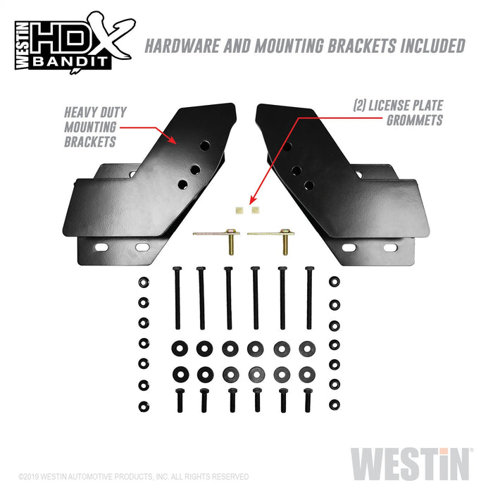 Westin 58-31145 HDX Bandit Front Bumper; Textured Black; - Truck Part Superstore