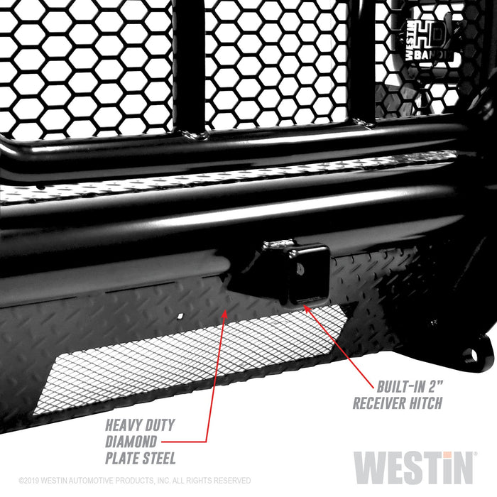 Westin 58-31145 HDX Bandit Front Bumper; Textured Black; - Truck Part Superstore