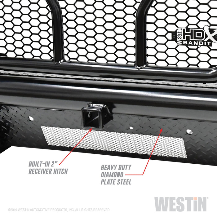 Westin 58-31155 HDX Bandit Front Bumper; Textured Black; - Truck Part Superstore