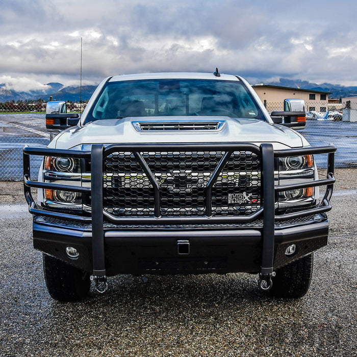 Westin 58-31155 HDX Bandit Front Bumper; Textured Black; - Truck Part Superstore