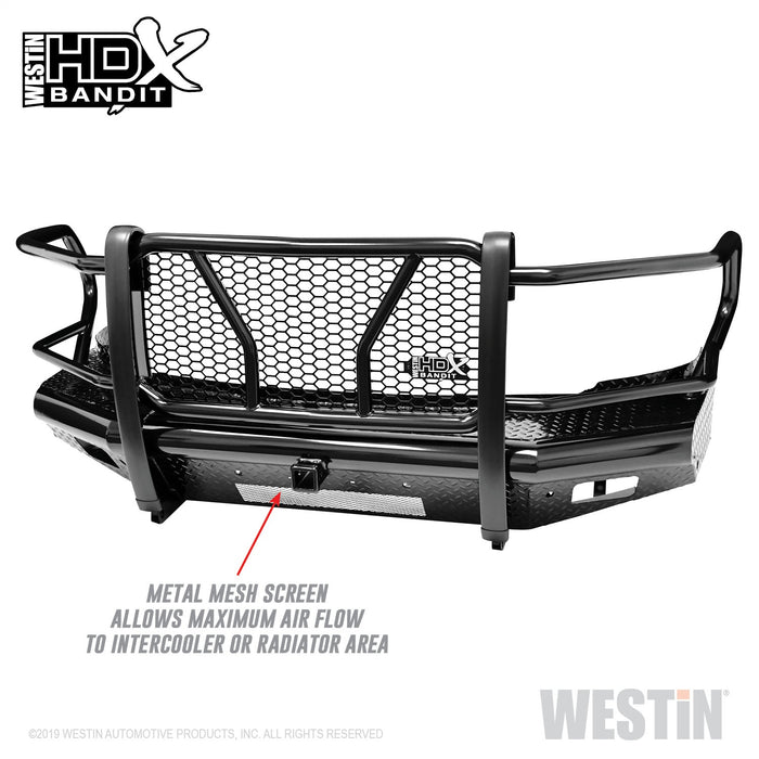 Westin 58-31175 HDX Bandit Front Bumper; Textured Black; - Truck Part Superstore