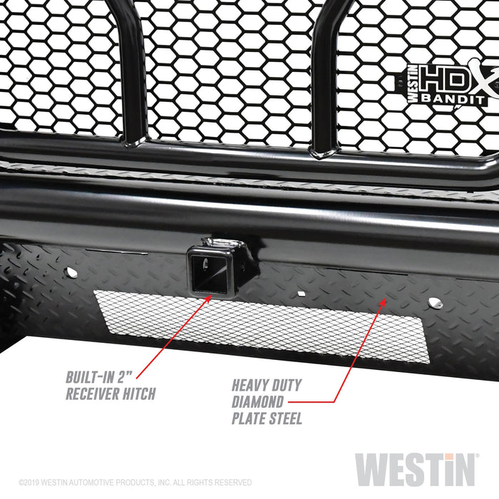 Westin 58-31175 HDX Bandit Front Bumper; Textured Black; - Truck Part Superstore