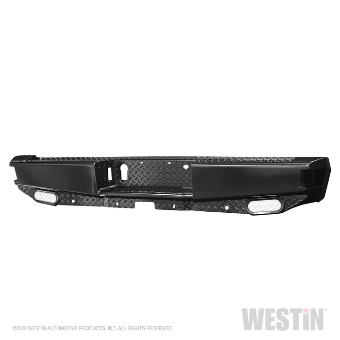 Westin 58-341105 HDX Bandit Rear Bumper; Steel; Black; Incl. Hardware; - Truck Part Superstore